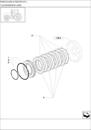 PUMA 210 CASE IH TRACTOR (1/07- )
1.32.6 DIFFERENTIAL LOCKS
 