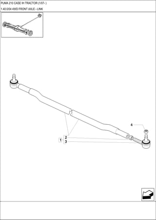 PUMA 210 CASE IH TRACTOR (1/07- )
1.40.0/04 4WD FRONT AXLE - LINK
 