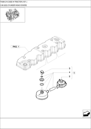 PUMA 210 CASE IH TRACTOR (1/07- )
0.06.3(02) CYLINDER HEAD COVERS
 