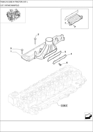 PUMA 210 CASE IH TRACTOR (1/07- )
0.07.1 INTAKE MANIFOLD
 