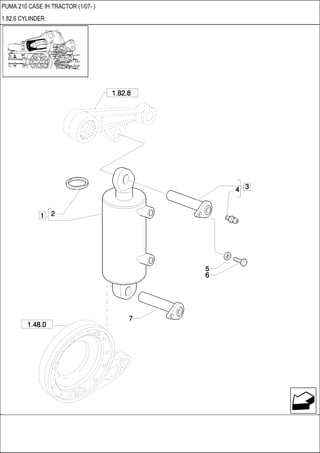 PUMA 210 CASE IH TRACTOR (1/07- )
1.82.6 CYLINDER
 