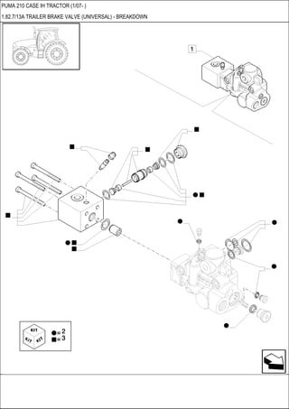 PUMA 210 CASE IH TRACTOR (1/07- )
1.82.7/13A TRAILER BRAKE VALVE (UNIVERSAL) - BREAKDOWN
 