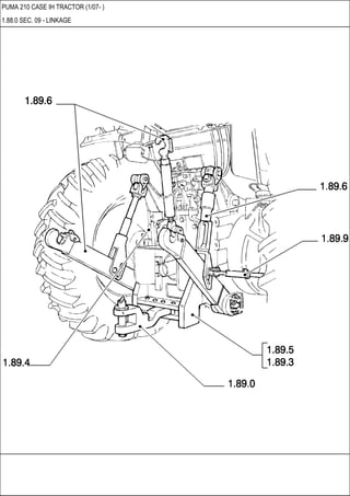 PUMA 210 CASE IH TRACTOR (1/07- )
1.88.0 SEC. 09 - LINKAGE
 