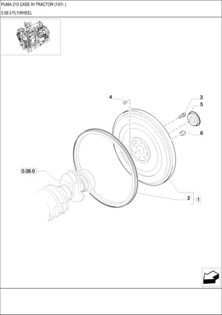 PUMA 210 CASE IH TRACTOR (1/07- )
0.08.3 FLYWHEEL
 