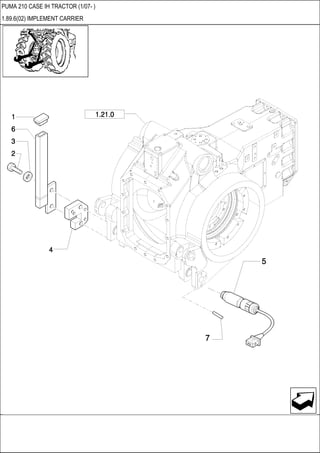 PUMA 210 CASE IH TRACTOR (1/07- )
1.89.6(02) IMPLEMENT CARRIER
 