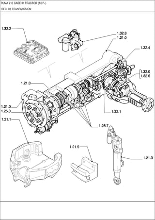 PUMA 210 CASE IH TRACTOR (1/07- )
SEC. 03 TRANSMISSION
 