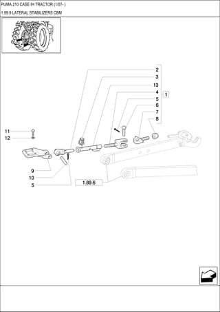PUMA 210 CASE IH TRACTOR (1/07- )
1.89.9 LATERAL STABILIZERS CBM
 