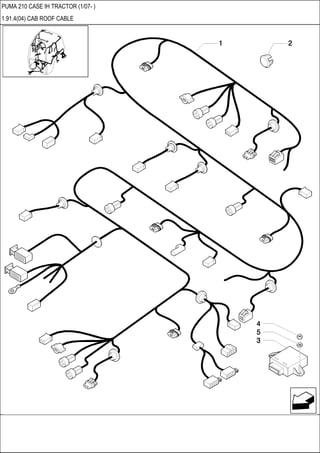 PUMA 210 CASE IH TRACTOR (1/07- )
1.91.4(04) CAB ROOF CABLE
 
