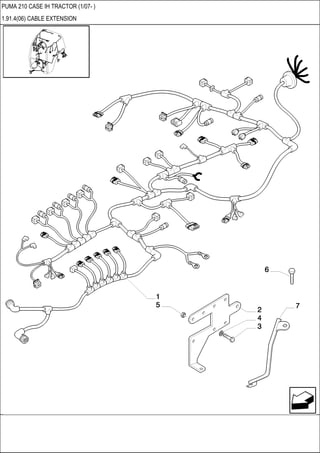 PUMA 210 CASE IH TRACTOR (1/07- )
1.91.4(06) CABLE EXTENSION
 