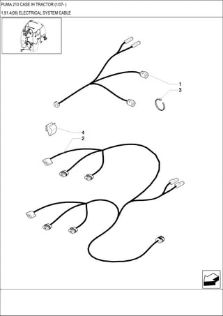 PUMA 210 CASE IH TRACTOR (1/07- )
1.91.4(08) ELECTRICAL SYSTEM CABLE
 