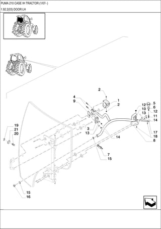PUMA 210 CASE IH TRACTOR (1/07- )
1.92.2(03) DOOR LH
 