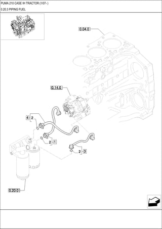 PUMA 210 CASE IH TRACTOR (1/07- )
0.20.3 PIPING FUEL
 