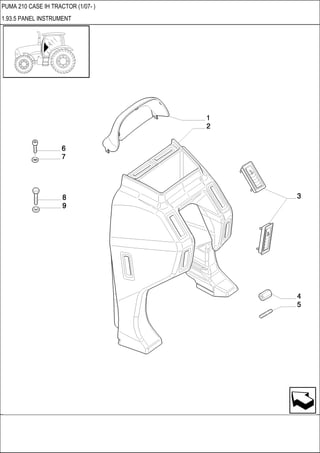 PUMA 210 CASE IH TRACTOR (1/07- )
1.93.5 PANEL INSTRUMENT
 