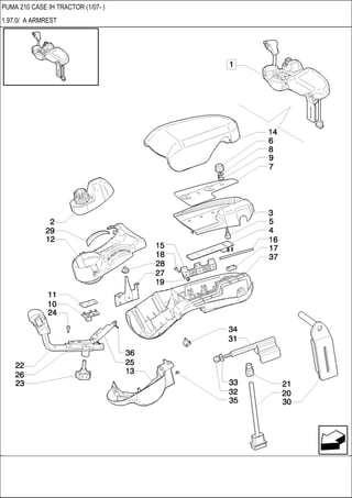 PUMA 210 CASE IH TRACTOR (1/07- )
1.97.0/ A ARMREST
 