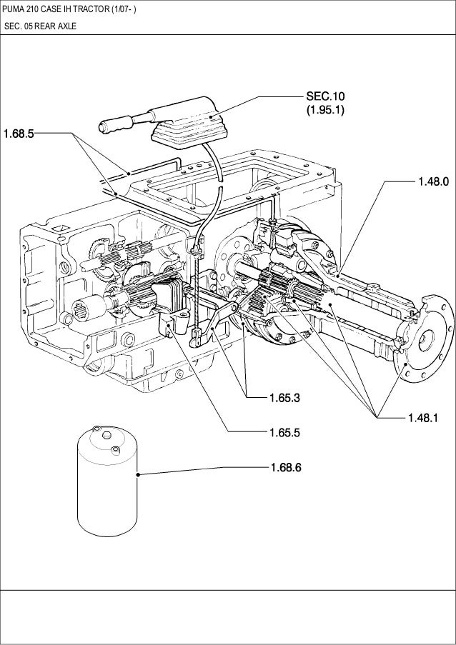PUMA 210 CASE IH Tractor parts catalog