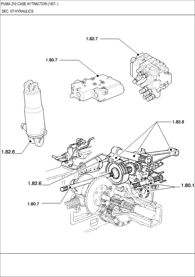 PUMA 210 CASE IH Tractor parts catalog
