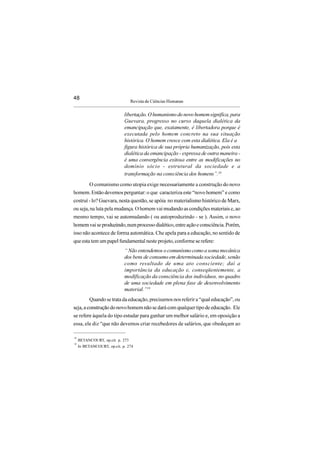 Recorte sobre o Che Guevara - tutopia e estratégia
