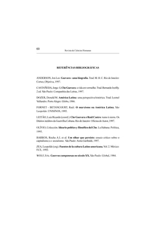 Recorte sobre o Che Guevara - tutopia e estratégia