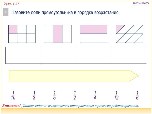 Доли 3 класс математика конспект. Доли 3 класс математика конспект