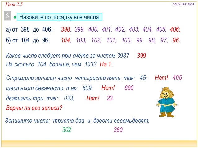 2100. 3 класс. Урок 2.5 Трехзначные числа