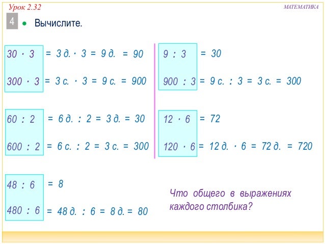 Умножение И Деление Трехзначных Чисел 3 Класс Презентация