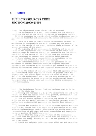 Public Resource Code 21000 | DOC