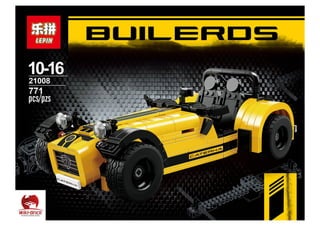 Manual Instruction for LEPIN 21008 The Caterham Classic 620R Compatible with LEGO 21307 Lepin Technic PPT