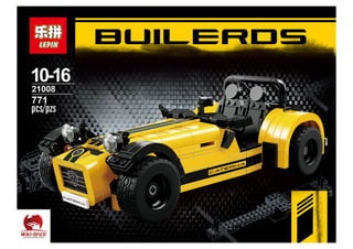 Manual Instruction for LEPIN 21008 The Caterham Classic 620R - with LEGO 21307 | Lepin Technic