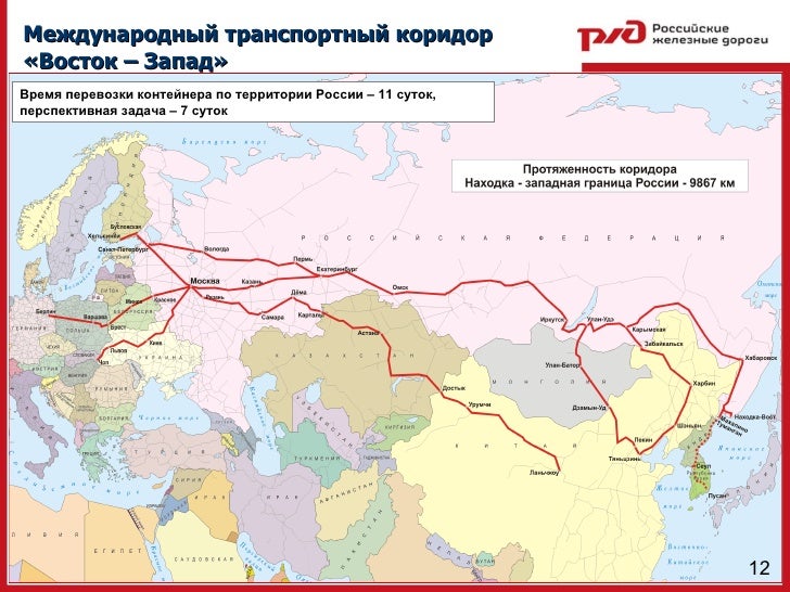 Международный транспортный коридор Восток-Запад. Схема международных транспортных коридоров России. Восточное направление красноярск