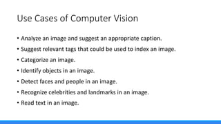 Microsoft Cognitive Services at a Glance