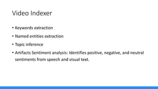 Microsoft Cognitive Services at a Glance