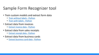 Microsoft Cognitive Services at a Glance