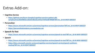 Microsoft Cognitive Services at a Glance