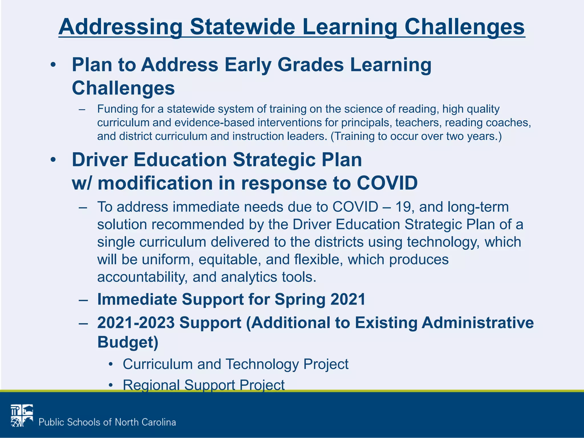 Jan 2021 Legislative Priorities