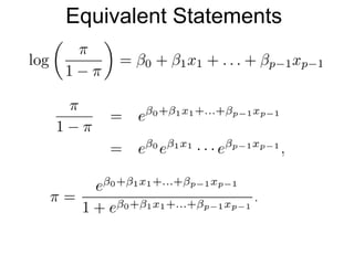 Equivalent Statements
 