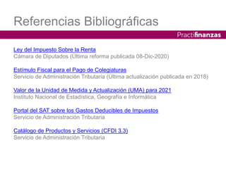 ¿Cuáles son los Gastos Deducibles 2021 para las personas físicas? | PPTX