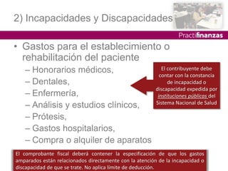 ¿Cuáles son los Gastos Deducibles 2021 para las personas físicas? | PPTX