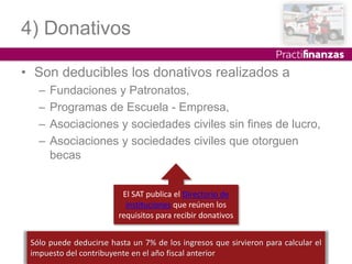 ¿Cuáles son los Gastos Deducibles 2021 para las personas físicas? | PPTX