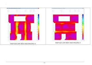 `

THÉP SÀN LỚP TRÊN THEO PHUƠNG Y

THÉP SÀN LỚP TRÊN THEO PHUƠNG X

~ 31 ~

 