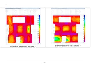 `

THÉP SÀN LỚP DƯỚI THEO PHUƠNG Y

THÉP SÀN LỚP DƯỚI THEO PHUƠNG X

~ 32 ~

 