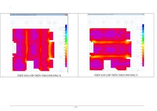 `

THÉP SÀN LỚP TRÊN THEO PHUƠNG Y

THÉP SÀN LỚP TRÊN THEO PHUƠNG X

~ 37 ~

 