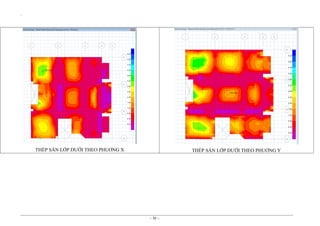 `

THÉP SÀN LỚP DƯỚI THEO PHUƠNG X

THÉP SÀN LỚP DƯỚI THEO PHUƠNG Y

~ 38 ~

 