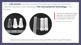 Top 10 Reasons to Buy into SLS Technology with Sinterit Lisa Pro | PDF