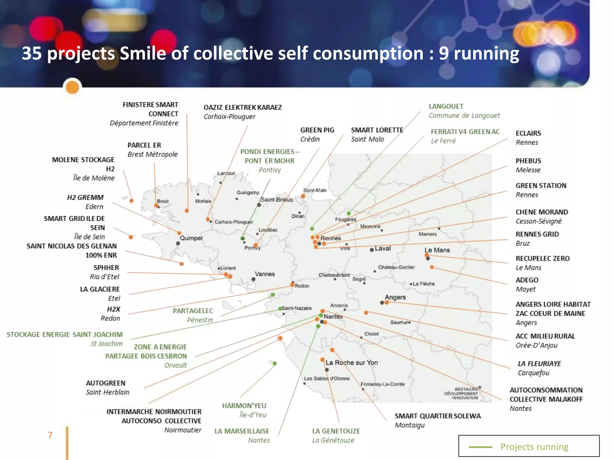 @SmileSmartGrids #SmileSmartGrids #Smile2Business
7
35 projects Smile of collective self consumption : 9 running
Projects running
 