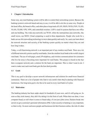 Design and Implementation High Level Network System for Rural Bank | PDF
