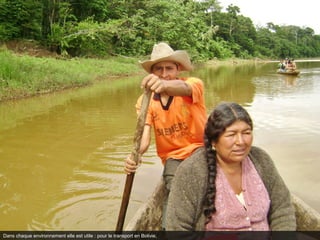 Dans chaque environnement elle est utile : pour le transport en Bolivie,
 