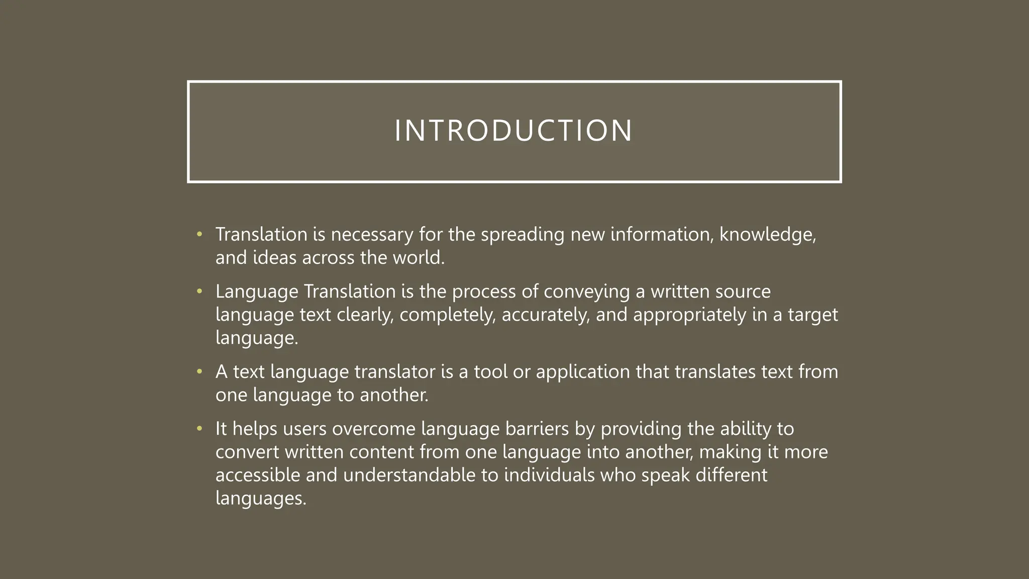 Language Translator using python and google API | PPTX