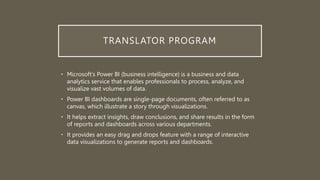Language Translator using python and google API | PPTX
