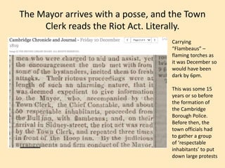 Cambridge Elections in the 1800s | PPTX