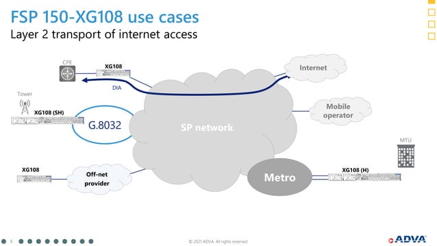 Seamless growth from 1G to 10G services with the ADVA FSP 150-XG108 ...